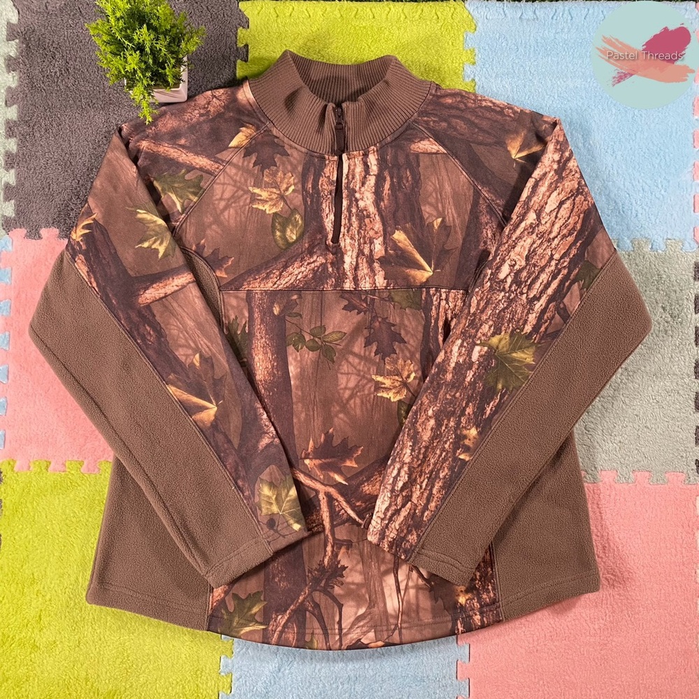 Master Sportswoman, Real Tree Camo, Quarter-Zip Pullover Sweatshirt